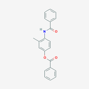 4-(Benzoylamino)-3-methylphenyl benzoate