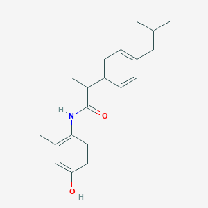molecular formula C20H25NO2 B290807 N-(4-hydroxy-2-methylphenyl)-2-(4-isobutylphenyl)propanamide 