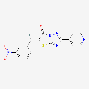 (Z)-5-(3-nitrobenzylidene)-2-(pyridin-4-yl)thiazolo[3,2-b][1,2,4]triazol-6(5H)-one