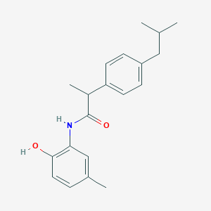 molecular formula C20H25NO2 B290809 N-(2-hydroxy-5-methylphenyl)-2-(4-isobutylphenyl)propanamide 