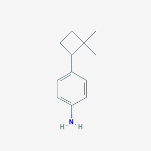 molecular formula C12H17N B2908091 4-(2,2-Dimethylcyclobutyl)aniline CAS No. 2551114-41-9