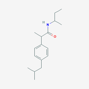 molecular formula C17H27NO B290810 N-(sec-butyl)-2-(4-isobutylphenyl)propanamide 