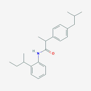 molecular formula C23H31NO B290811 N-(2-sec-butylphenyl)-2-(4-isobutylphenyl)propanamide 