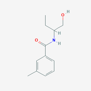 molecular formula C12H17NO2 B290812 N-[1-(hydroxymethyl)propyl]-3-methylbenzamide CAS No. 791831-61-3