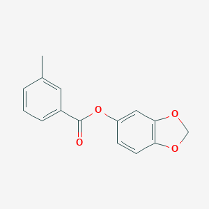 1,3-Benzodioxol-5-yl 3-methylbenzoate