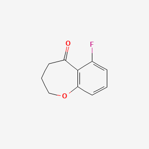 molecular formula C10H9FO2 B2908136 6-Fluoro-3,4-dihydro-2H-1-benzoxepin-5-one CAS No. 1367946-58-4