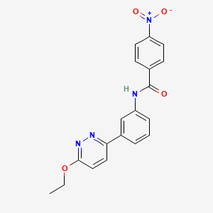 molecular formula C19H16N4O4 B2908139 N-[3-(6-ethoxypyridazin-3-yl)phenyl]-4-nitrobenzamide CAS No. 899954-55-3