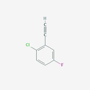molecular formula C8H4ClF B2908146 2-Chloro-5-fluorophenylacetylene CAS No. 1233501-58-0