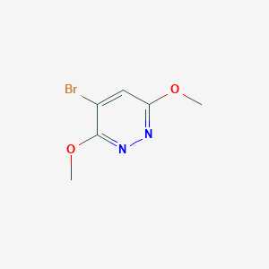 molecular formula C6H7BrN2O2 B2908157 4-溴-3,6-二甲氧基嘧啶嗪 CAS No. 262353-33-3