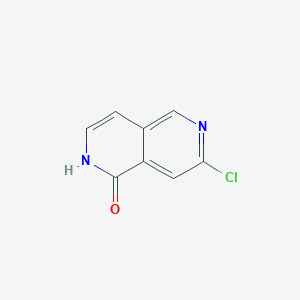 molecular formula C8H5ClN2O B2908174 7-Chloro-2,6-naphthyridin-1(2H)-one CAS No. 1393568-79-0