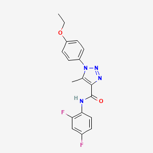 molecular formula C18H16F2N4O2 B2908177 N-(2,4-difluorophenyl)-1-(4-ethoxyphenyl)-5-methyl-1H-1,2,3-triazole-4-carboxamide CAS No. 895644-43-6