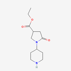 Ethyl 5-oxo-1-piperidin-4-ylpyrrolidine-3-carboxylate