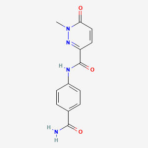 N-(4-carbamoylphenyl)-1-methyl-6-oxopyridazine-3-carboxamide