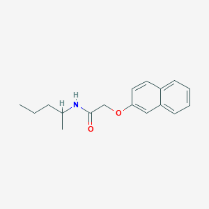 molecular formula C17H21NO2 B290820 N-(1-methylbutyl)-2-(2-naphthyloxy)acetamide 