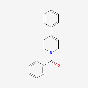 molecular formula C18H17NO B2908207 1-Benzoyl-4-phenyl-1,2,5,6-tetrahydropyridine CAS No. 1257268-45-3