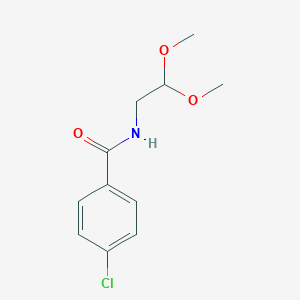 molecular formula C11H14ClNO3 B290821 4-chloro-N-(2,2-dimethoxyethyl)benzamide 