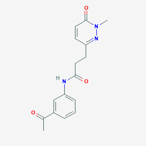 N-(3-acetylphenyl)-3-(1-methyl-6-oxo-1,6-dihydropyridazin-3-yl)propanamide