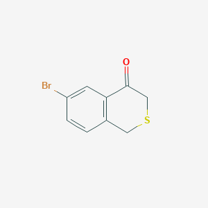 molecular formula C9H7BrOS B2908213 6-bromo-3,4-dihydro-1H-2-benzothiopyran-4-one CAS No. 880553-98-0