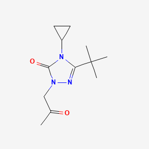 3-tert-butyl-4-cyclopropyl-1-(2-oxopropyl)-4,5-dihydro-1H-1,2,4-triazol-5-one
