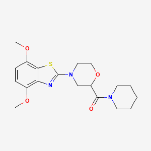 [4-(4,7-Dimethoxy-1,3-benzothiazol-2-yl)morpholin-2-yl]-piperidin-1-ylmethanone