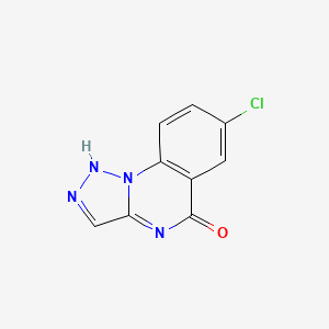 molecular formula C9H5ClN4O B2908247 7-chloro[1,2,3]triazolo[1,5-a]quinazolin-5(4H)-one CAS No. 1255778-96-1