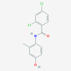 molecular formula C14H11Cl2NO2 B290825 2,4-dichloro-N-(4-hydroxy-2-methylphenyl)benzamide 