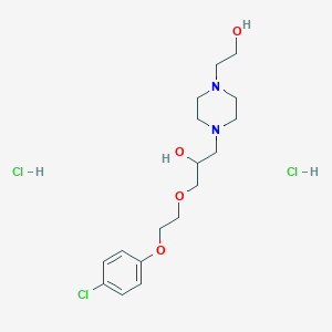1-(2-(4-Chlorophenoxy)ethoxy)-3-(4-(2-hydroxyethyl)piperazin-1-yl)propan-2-ol dihydrochloride