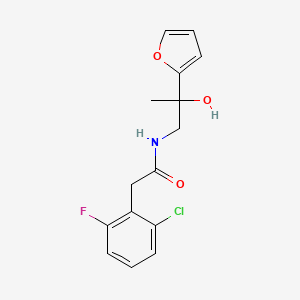 2-(2-chloro-6-fluorophenyl)-N-(2-(furan-2-yl)-2-hydroxypropyl)acetamide