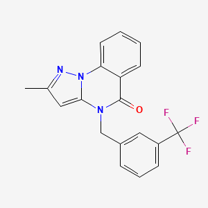2-methyl-4-[3-(trifluoromethyl)benzyl]pyrazolo[1,5-a]quinazolin-5(4H)-one