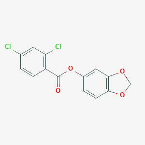 molecular formula C14H8Cl2O4 B290826 1,3-Benzodioxol-5-yl 2,4-dichlorobenzoate 