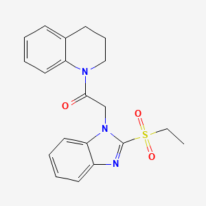 1-(3,4-dihydroquinolin-1(2H)-yl)-2-(2-(ethylsulfonyl)-1H-benzo[d]imidazol-1-yl)ethanone