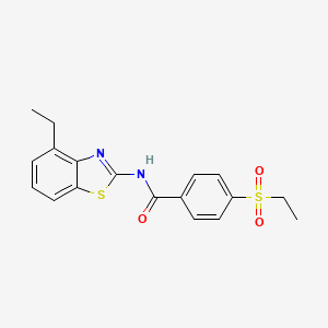N-(4-ethylbenzo[d]thiazol-2-yl)-4-(ethylsulfonyl)benzamide