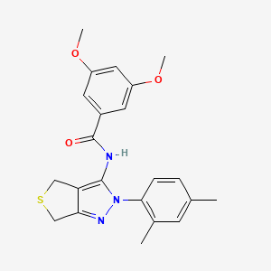 N-(2-(2,4-dimethylphenyl)-4,6-dihydro-2H-thieno[3,4-c]pyrazol-3-yl)-3,5-dimethoxybenzamide