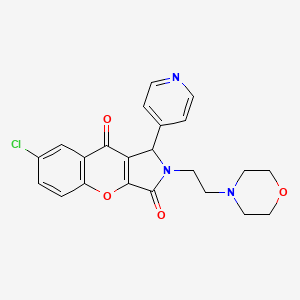 7-Chloro-2-(2-morpholinoethyl)-1-(pyridin-4-yl)-1,2-dihydrochromeno[2,3-c]pyrrole-3,9-dione