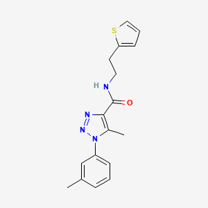 5-methyl-1-(3-methylphenyl)-N-[2-(thiophen-2-yl)ethyl]-1H-1,2,3-triazole-4-carboxamide