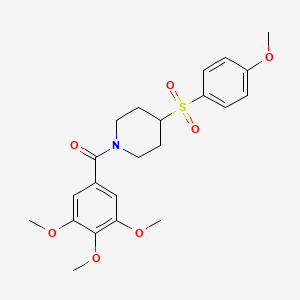 (4-((4-Methoxyphenyl)sulfonyl)piperidin-1-yl)(3,4,5-trimethoxyphenyl)methanone