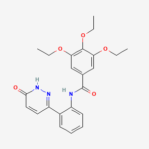 3,4,5-triethoxy-N-(2-(6-oxo-1,6-dihydropyridazin-3-yl)phenyl)benzamide