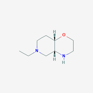 molecular formula C9H18N2O B2908289 (4Ar,8aS)-6-ethyl-2,3,4,4a,5,7,8,8a-octahydropyrido[4,3-b][1,4]oxazine CAS No. 2227763-91-7
