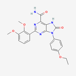 2-(2,3-dimethoxyphenyl)-9-(4-ethoxyphenyl)-8-oxo-8,9-dihydro-7H-purine-6-carboxamide