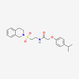 N-(2-((3,4-dihydroisoquinolin-2(1H)-yl)sulfonyl)ethyl)-2-(4-isopropylphenoxy)acetamide