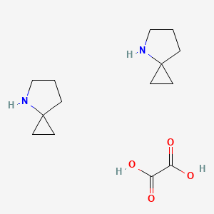 molecular formula C14H24N2O4 B2908307 4-Azaspiro[2.4]heptane hemioxalate CAS No. 1523571-00-7; 95442-76-5