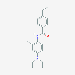 molecular formula C20H26N2O B290831 N-[4-(diethylamino)-2-methylphenyl]-4-ethylbenzamide 