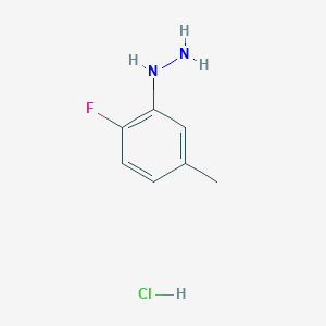 molecular formula C7H10ClFN2 B2908316 (2-Fluoro-5-methylphenyl)hydrazine hydrochloride CAS No. 293330-02-6; 388080-67-9