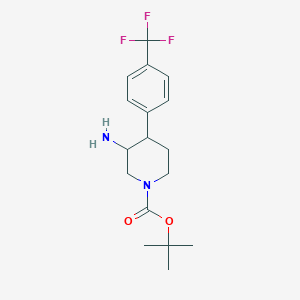 Tert-butyl 3-amino-4-[4-(trifluoromethyl)phenyl]piperidine-1-carboxylate