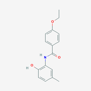 molecular formula C16H17NO3 B290832 4-ethoxy-N-(2-hydroxy-5-methylphenyl)benzamide 