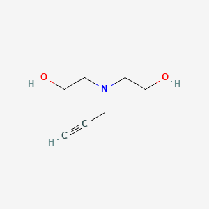 molecular formula C7H13NO2 B2908323 2-[(2-Hydroxyethyl)(prop-2-yn-1-yl)amino]ethan-1-ol CAS No. 7223-47-4