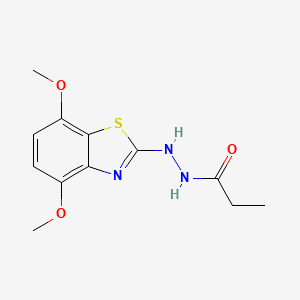 N'-(4,7-dimethoxybenzo[d]thiazol-2-yl)propionohydrazide