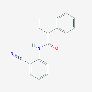 molecular formula C17H16N2O B290834 N-(2-cyanophenyl)-2-phenylbutanamide 