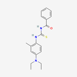 molecular formula C19H23N3OS B2908342 N-benzoyl-N'-[4-(diethylamino)-2-methylphenyl]thiourea CAS No. 862713-23-3