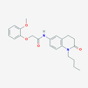 N-(1-butyl-2-oxo-1,2,3,4-tetrahydroquinolin-6-yl)-2-(2-methoxyphenoxy)acetamide